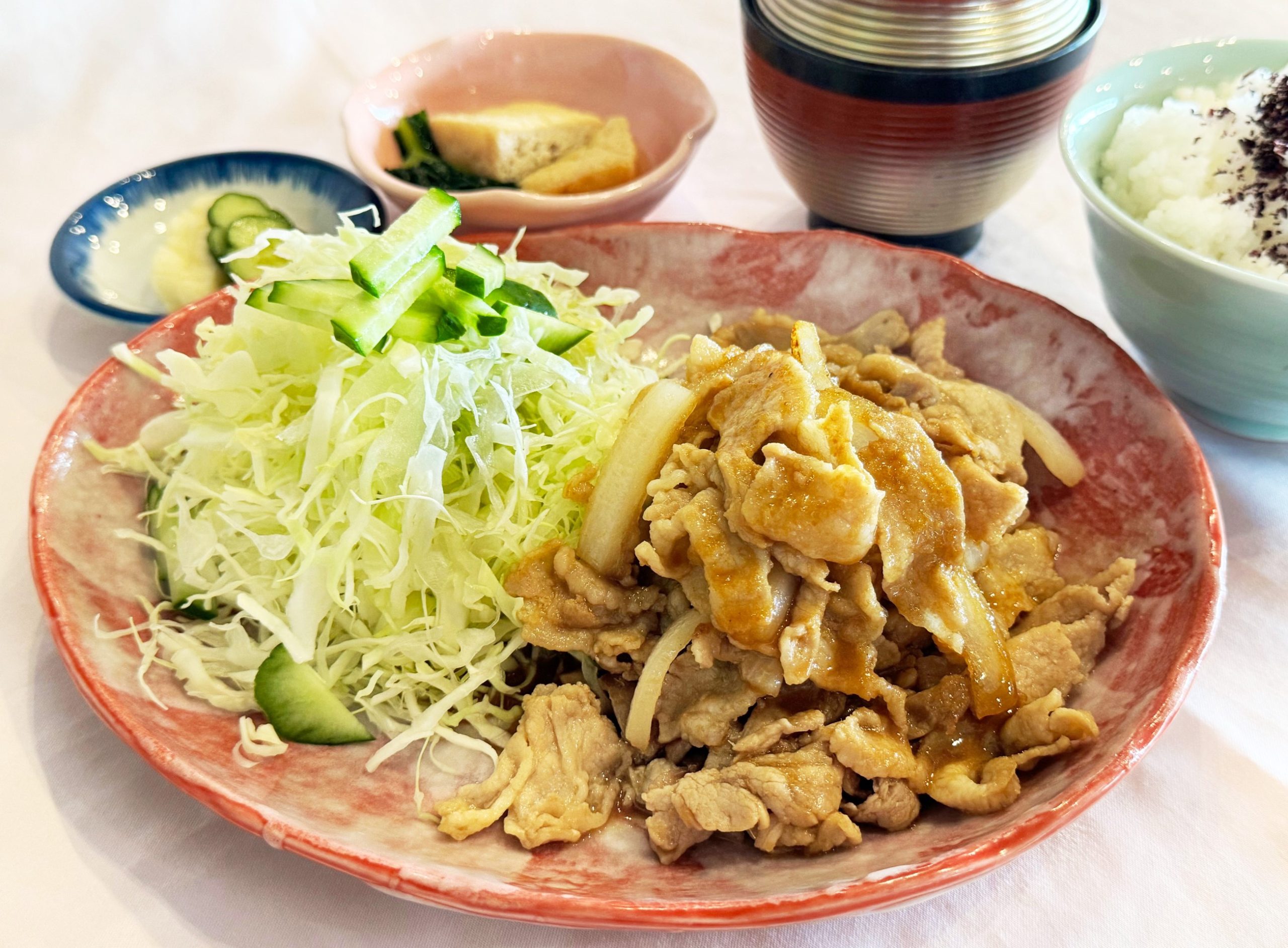 豚バラみそ焼き定食